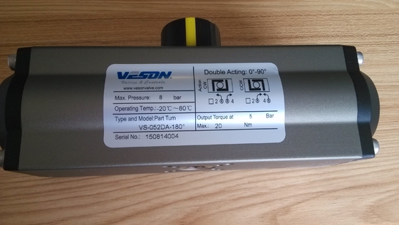 Tự động hóa công nghiệp Năng lượng cao và Pinion Actuator cho góc quay 0-90 độ