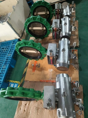 Van bướm vận hành bằng không khí biển 316SS cho giàn khoan nước biển
