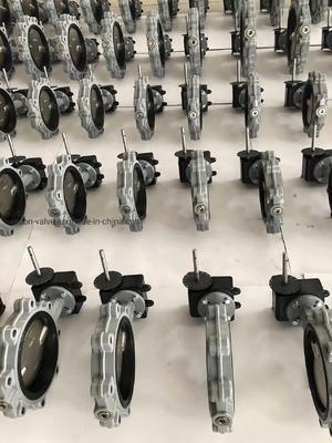 Van bướm khí nén dạng wafer, làm kín mềm áp suất thấp