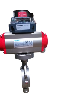 Van bướm khí nén áp suất cao 8 inch, gioăng kim loại