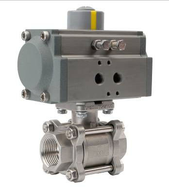 Pneumatic Actuated Ball Valve with 3-PC Design ANSI CLASS 150-900 and ASME B16.34 Standard