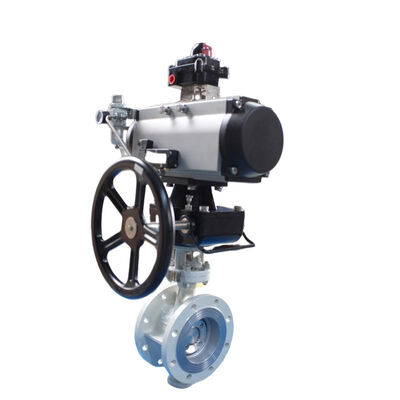 ANSI CLASS 150-900 316 Thép không gỉ Full Port Pneumatic Flanged Ball Valve với ISO5211 Mounting