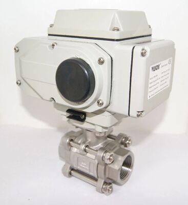 Van bóng điện hoạt động với đầu vít 3 PC, áp suất PN1.0-32.0MPa và tuân thủ tiêu chuẩn ISO5211