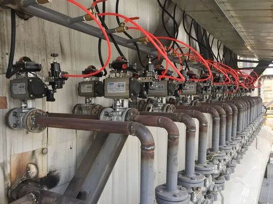 Thiết bị gắn trượt với van bóng nổi và loại xuyên thẳng cho sử dụng công nghiệp