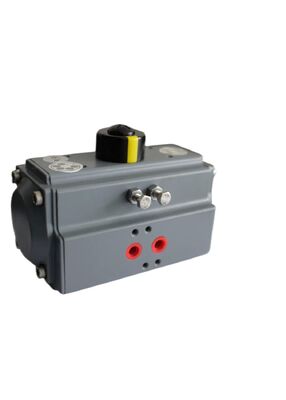 Đứng Anodized nhôm hai hành động giá đỡ và Pinion Pneumatic Air Actuator để điều khiển van