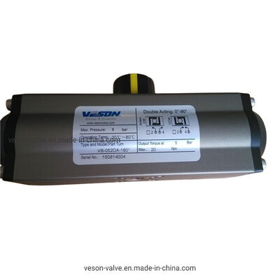 Máy điều khiển khí nén rack và pinion với vòng xoay 0-180 độ trong Xây dựng nhôm