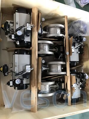 Thời gian phản hồi 0.1-0.5 Giây Bộ truyền động khí nén 3 vị trí với dải mô-men xoắn 10-500 Nm và chuẩn lắp đặt NAMUR