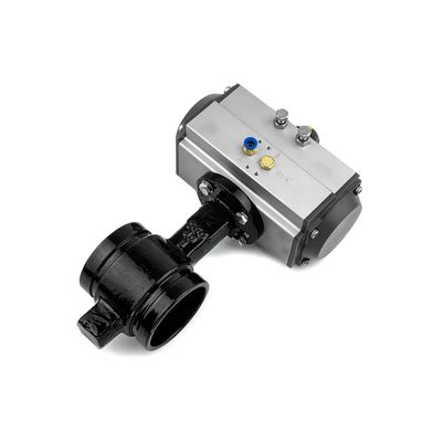 Scotch Yoke Pneumatic Actuator with Aluminum Alloy Body and 90 Degrees Rotation Angle for ISO5211 And DIN3337 Compatibility