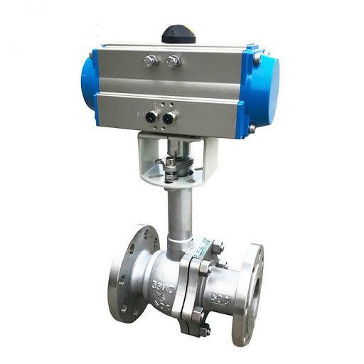 Pneumatic Actuated Cryogenic Ball Valves 304 Body Liquid Oxygen Hydrogen