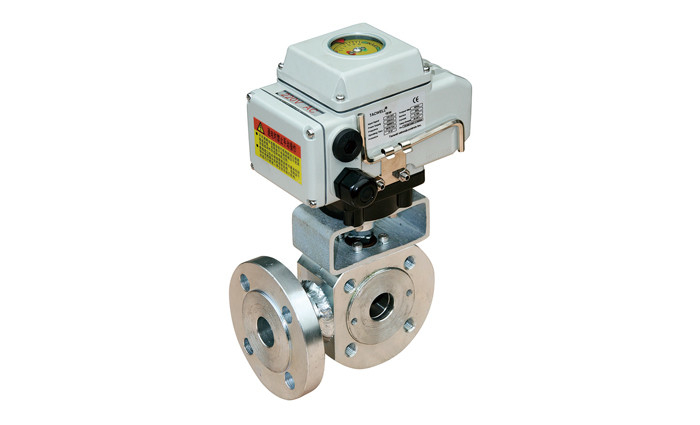 Van bi điều khiển bằng điện loại 3 chiều loại T / L để phân kỳ hội tụ