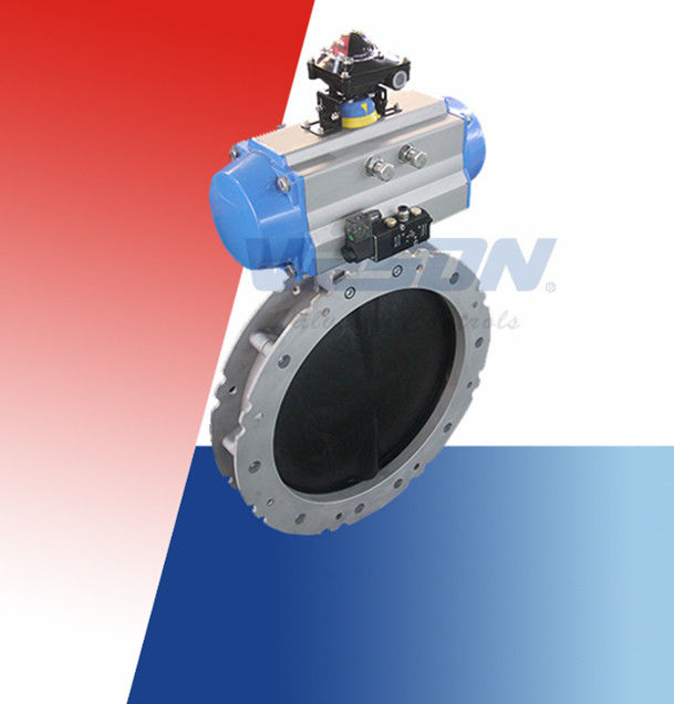 Automated Butterfly Valve / On Off Butterfly Valve For Dry Bulk Or Solid Or Liquid Slurry
