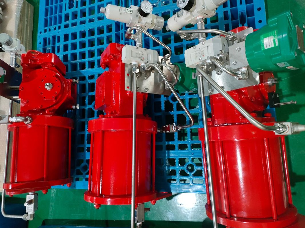 Máy điều khiển khí khí của van đường ống Ventil hình quả có chỗ ngồi kim loại Ventil quay lại bằng lò xo Máy điều khiển khí khí dòng VSF