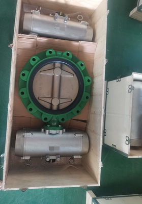 SS316 Van bướm được kích hoạt bằng Alum Brz Tấm không khí hoạt động cho giàn khoan hàng hải