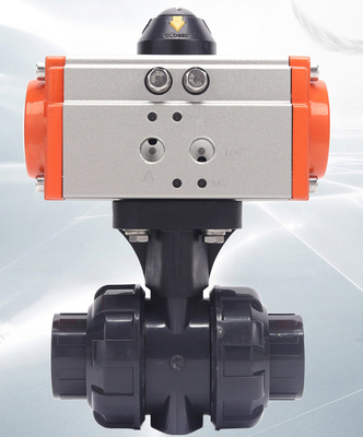 Van bi PVC được kích hoạt bằng khí nén Kích hoạt kép được kích hoạt bằng khí nén Van bi liên hiệp thực uPVC