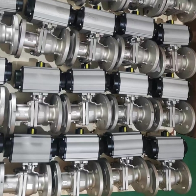 Ổ cắm hàn ngang Thiết bị truyền động khí nén khí nén trên van tắt với công tắc giới hạn
