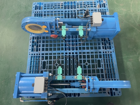 Động cơ khí áp của van đường ống sắt đúc Pneumatic On Off Valve / Two Way Pneumatic Valve Heavy Duty Type