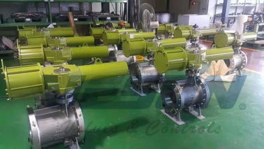 OEM Scotch Yoke khí nén thiết bị truyền động mùa xuân trở lại loại vật liệu hợp kim nhôm