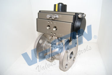 Full Bore ANSI Class Khí nén Van hai mặt bích, Van bi mặt bích trực tiếp vận hành