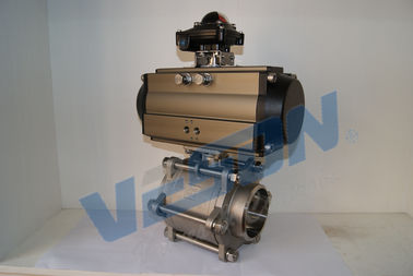 Van khí nén Thiết bị truyền động quay 3 vị trí với ổ cắm NPT BSPT theo tiêu chuẩn ISO