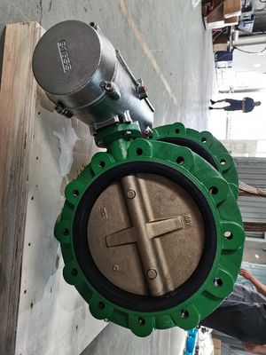 SS316 Van bướm khí nén Vận hành bằng không khí Dịch vụ Hàng hải Nước biển Giấy chứng nhận ABS cho việc sử dụng trên tàu