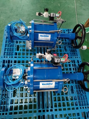 Thiết bị truyền động khí nén tuyến tính ISO Van cổng quay tay Thiết bị truyền động khí nén